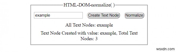Phương pháp HTML DOM normalize () 
