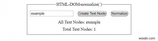 Phương pháp HTML DOM normalize () 