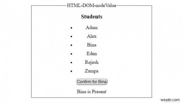 Thuộc tính HTML DOM nodeValue 