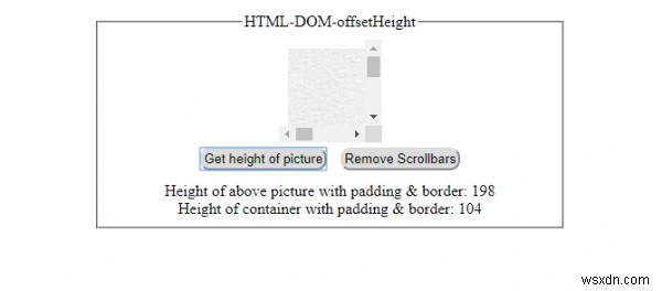 Thuộc tính chiều rộng HTML DOM offset 