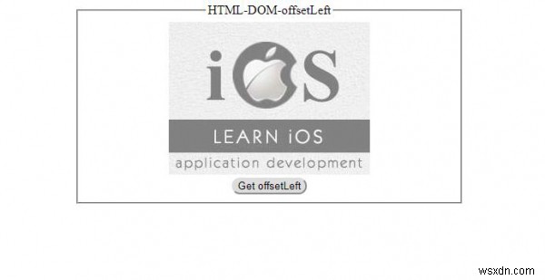 Thuộc tính HTML DOM offsetLeft 