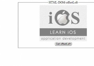 Thuộc tính HTML DOM offsetLeft 