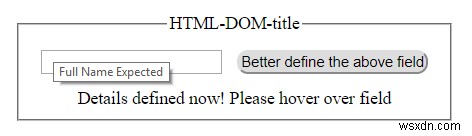 Thuộc tính tiêu đề HTML DOM 