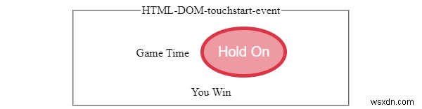 Sự kiện bắt đầu chạm HTML DOM 