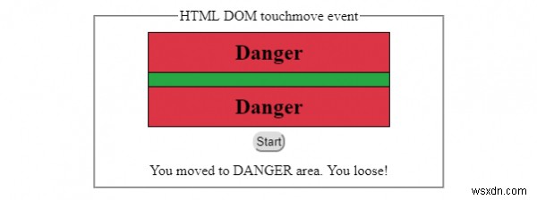 Sự kiện touchmove HTML DOM 
