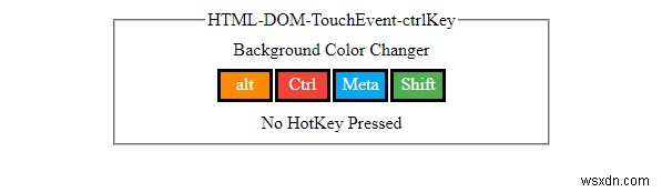 Đối tượng HTML DOM TouchEvent 