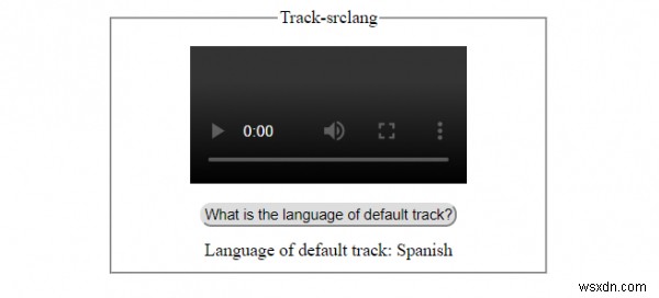 HTML DOM Track Thuộc tính srclang 