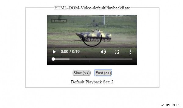 HTML DOM Video mặc định 