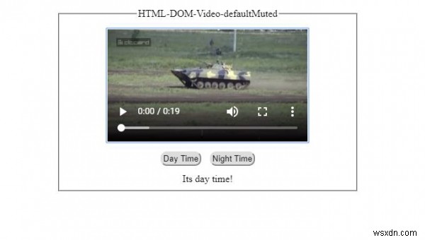 HTML DOM Video defaultMute Thuộc tính 