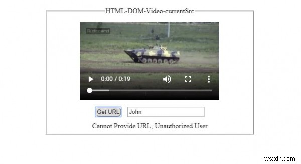 HTML DOM Video currentSrc Thuộc tính 