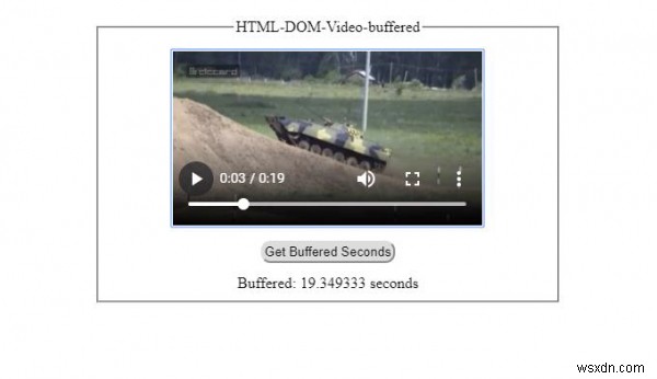 Thuộc tính trong bộ đệm HTML DOM Video 