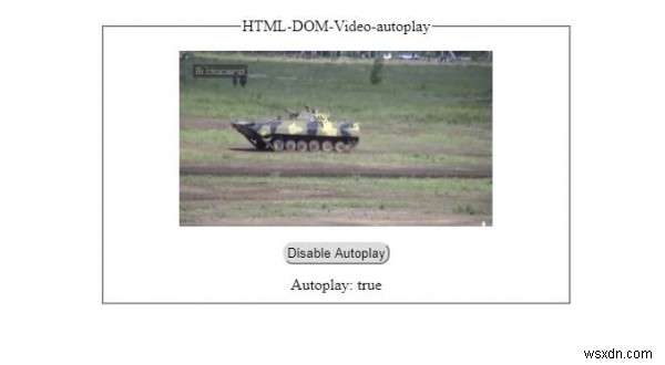 Thuộc tính tự động phát HTML DOM Video 