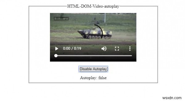 Thuộc tính tự động phát HTML DOM Video 