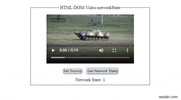 HTML DOM Video networkState Thuộc tính 