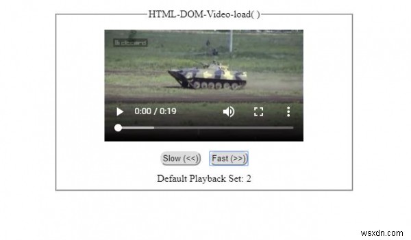 Phương pháp tải video HTML DOM () 