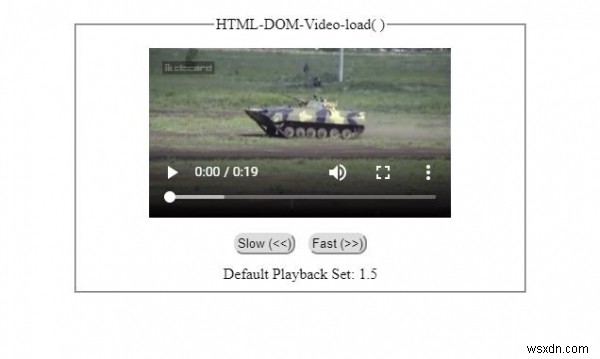 Phương pháp tải video HTML DOM () 