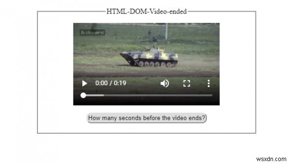 Thuộc tính video HTML DOM đã kết thúc 