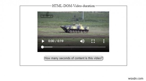 HTML DOM Thuộc tính thời lượng video 