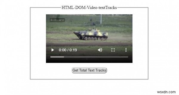 Thuộc tính HTML DOM Video textTracks 