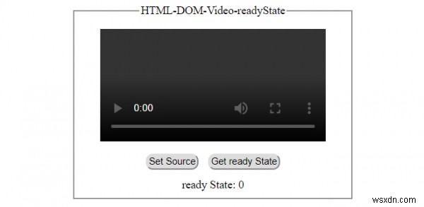 HTML DOM Video sẵn sàng 
