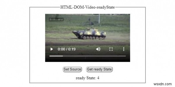 HTML DOM Video sẵn sàng 
