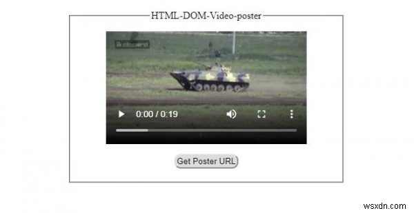 HTML DOM Thuộc tính áp phích video 