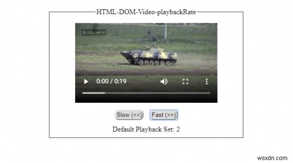 HTML DOM Video phát lại Thuộc tính tỷ lệ 