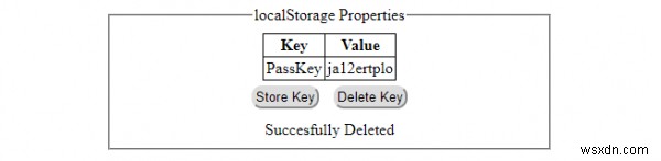 Thuộc tính HTML DOM localStorage 