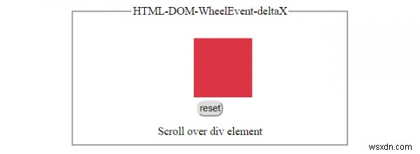 Thuộc tính HTML DOM WheelEvent deltaX 