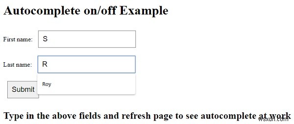 Làm cách nào để tắt tính năng tự động hoàn thành của một trường nhập HTML? 