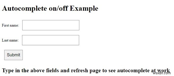 Làm cách nào để tắt tính năng tự động hoàn thành của một trường nhập HTML? 