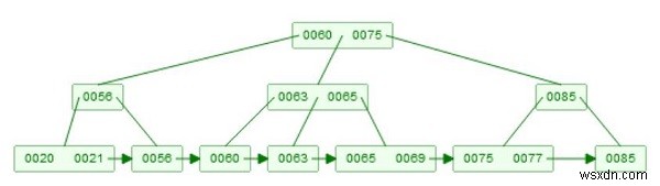 Xóa cây B + trong cấu trúc dữ liệu 