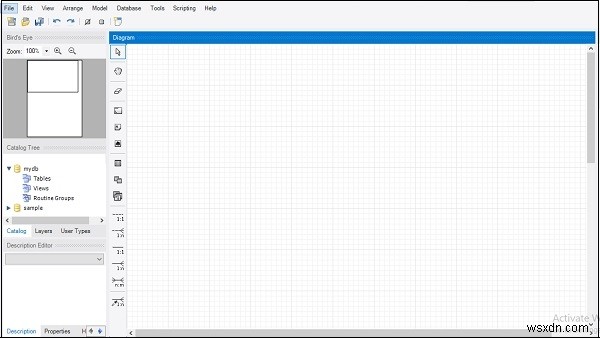 Làm thế nào để lấy mô hình ER của cơ sở dữ liệu từ máy chủ với MySQL Workbench? 