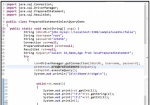 Làm thế nào để sử dụng câu lệnh đã chuẩn bị sẵn cho truy vấn chọn trong Java với MySQL? 