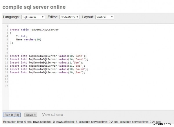 Làm cách nào để viết một MySQL “LIMIT” trong SQL Server? 