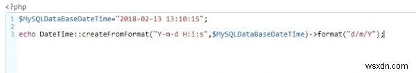 Chỉ trích xuất ngày từ trường datetime trong MySQL và gán nó vào biến PHP? 