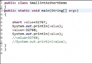 Java tương đương với smallint của MySQL là gì? 