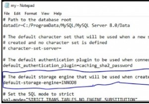 INNODB có được bật theo mặc định trong MySQL không? 