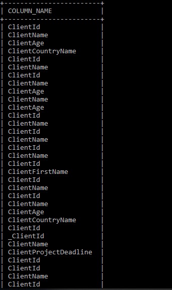 In MySQL có cấu trúc SELECT tại dấu nhắc lệnh 