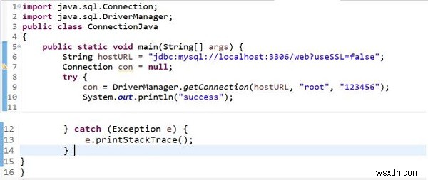 Khắc phục lỗi Kết nối trong kết nối Java MySQL cho trình kết nối được đặt thành đường dẫn lớp? 