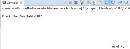 Ứng dụng Java để chèn giá trị null vào cơ sở dữ liệu MySQL? 
