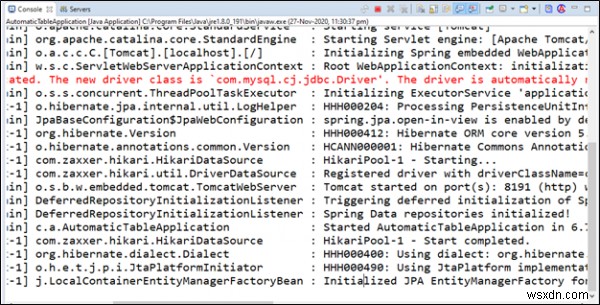 Tạo bảng với MySQL - Hibernate 