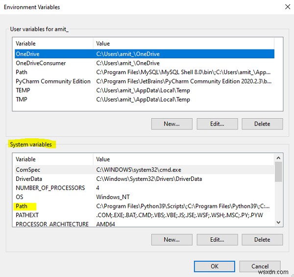 Thêm MySQL vào Windows Path 