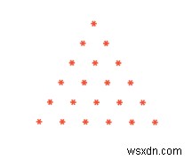 Chương trình in hình kim tự tháp trong C 