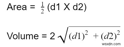 Chương trình tính diện tích và chu vi hình thoi có các đường chéo cho trước Hình thoi trong C ++ là gì? 