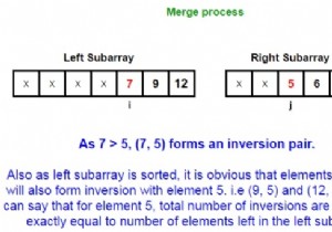 Chương trình C / C ++ để đếm nghịch đảo trong một mảng bằng cách sử dụng Merge Sort? 