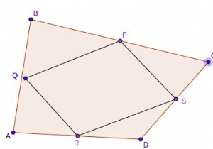 C ++ Chu vi và Diện tích của Hình bình hành Varignon 