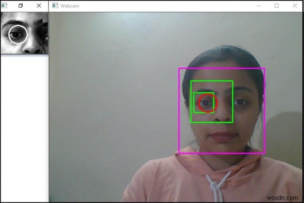 Làm thế nào để phát hiện và theo dõi chuyển động của nhãn cầu trong OpenCV bằng C ++? 