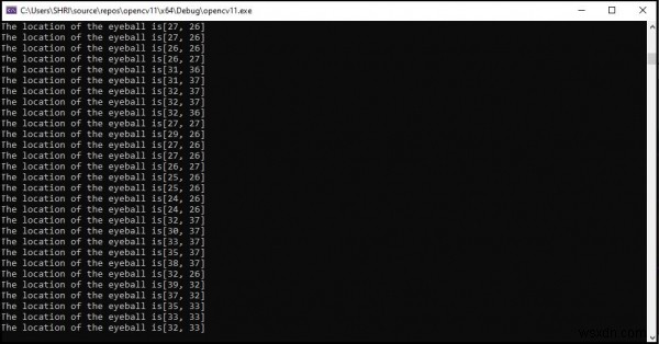 Làm thế nào để phát hiện và theo dõi chuyển động của nhãn cầu trong OpenCV bằng C ++? 