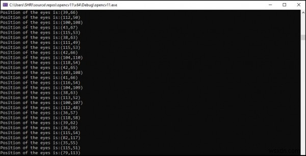 Làm thế nào để theo dõi mắt trong OpenCV bằng C ++? 